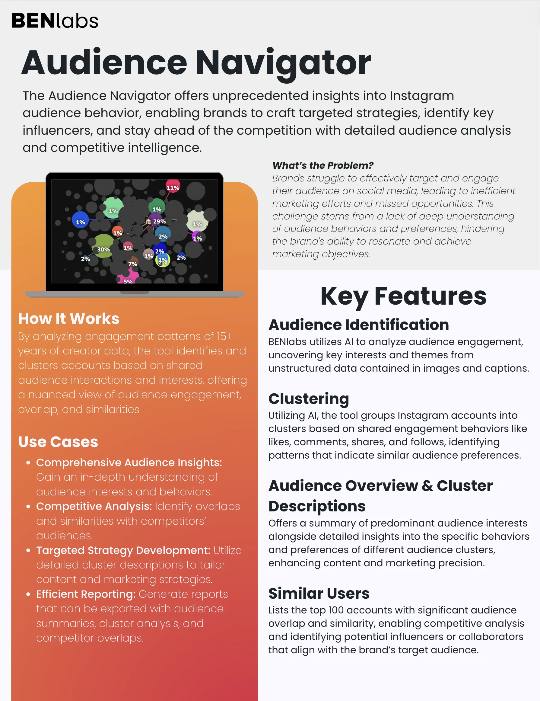 SaaS Tool Product One-Pager